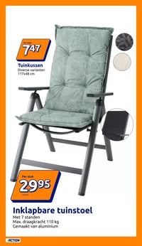 Inklapbare tuinstoel aanbieding bij Action – geldig van 01.04.2026 t/m 07.04.2026