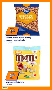 Snacks of the World honing cashew- en pindamix aanbieding bij Action – geldig van 01.04.2026 t/m 07.04.2026