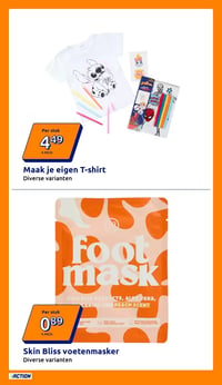 Skin Bliss voetenmasker aanbieding bij Action – geldig van 01.04.2026 t/m 07.04.2026