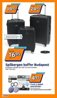 Spilbergen koffer Budapest aanbieding bij Action – geldig van 04.03.2026 t/m 10.03.2026
