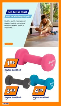 Kaytan dumbbell aanbieding bij Action – geldig van 07.01.2026 t/m 13.01.2026