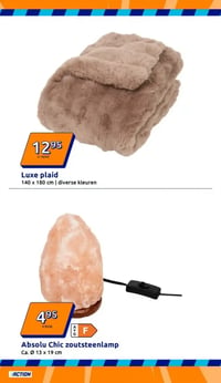 Absolu Chic zoutsteenlamp aanbieding bij Action – geldig van 07.01.2026 t/m 13.01.2026