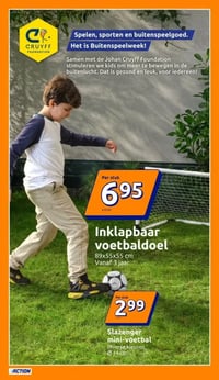Inklapbaar voetbaldoel aanbieding bij Action – geldig van 08.04.2026 t/m 14.04.2026