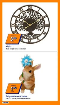 Klok aanbieding bij Action – geldig van 08.04.2026 t/m 14.04.2026