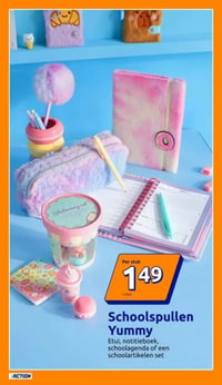 Schoolspullen Yummy aanbieding bij Action – geldig van 10.06.2026 t/m 16.06.2026