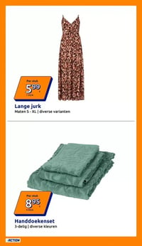 Handdoekenset aanbieding bij Action – geldig van 10.06.2026 t/m 16.06.2026