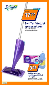 Swiffer WetJet reinigingsmiddel of -doekjes aanbieding bij Action – geldig van 11.02.2026 t/m 17.02.2026