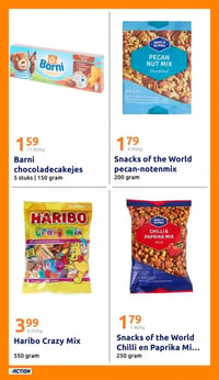 Snacks of the World pecan-notenmix aanbieding bij Action – geldig van 11.03.2026 t/m 17.03.2026