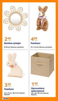 Bamboe spiegel aanbieding bij Action – geldig van 11.03.2026 t/m 17.03.2026