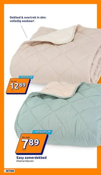 Easy zomerdekbed aanbieding bij Action – geldig van 11.03.2026 t/m 17.03.2026