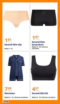 Second Skin slip aanbieding bij Action – geldig van 11.03.2026 t/m 17.03.2026