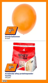 Oranje ballonnen aanbieding bij Action – geldig van 15.04.2026 t/m 21.04.2026
