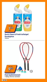 Duck Clean & Fresh toiletgel Eucalyptus aanbieding bij Action – geldig van 15.04.2026 t/m 21.04.2026