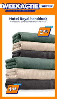 Hotel Royal handdoek aanbieding bij Action – geldig van 15.04.2026 t/m 21.04.2026