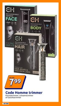 Code Homme trimmer aanbieding bij Action – geldig van 17.12.2025 t/m 23.12.2025