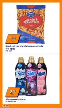 Snacks of the World Cashew en Pinda Mix Spicy aanbieding bij Action – geldig van 18.02.2026 t/m 24.02.2026