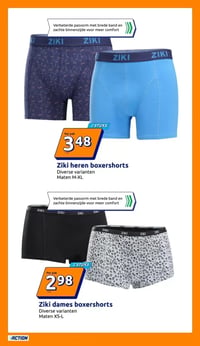 Ziki dames boxershorts aanbieding bij Action – geldig van 18.02.2026 t/m 24.02.2026