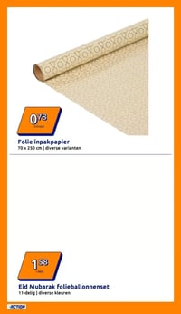 Eid Mubarak folieballonnenset aanbieding bij Action – geldig van 18.02.2026 t/m 24.02.2026