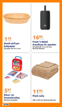 Dumil airfryer bakpapier aanbieding bij Action – geldig van 18.03.2026 t/m 24.03.2026
