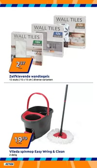 Vileda spinmop Easy Wring & Clean aanbieding bij Action – geldig van 21.01.2026 t/m 26.01.2026
