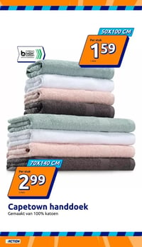 Capetown handdoek aanbieding bij Action – geldig van 21.01.2026 t/m 26.01.2026