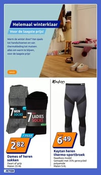 Dames of heren sokken aanbieding bij Action – geldig van 21.01.2026 t/m 26.01.2026