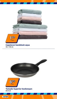 Capetown handdoek aqua aanbieding bij Action – geldig van 21.01.2026 t/m 26.01.2026