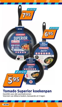 Tomado Superior koekenpan Ø 24 CM aanbieding bij Action – geldig van 21.01.2026 t/m 26.01.2026