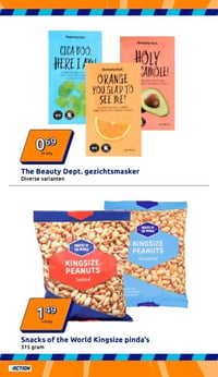 The Beauty Dept. gezichtsmasker aanbieding bij Action – geldig van 21.01.2026 t/m 26.01.2026