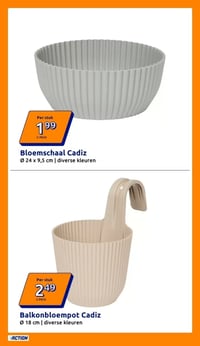 Bloemschaal Cadiz aanbieding bij Action – geldig van 22.04.2026 t/m 28.04.2026