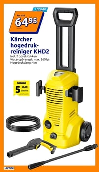 Kärcher hogedruk-reiniger KHD2 aanbieding bij Action – geldig van 22.04.2026 t/m 28.04.2026
