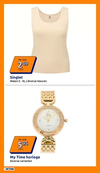 My Time horloge aanbieding bij Action – geldig van 22.04.2026 t/m 28.04.2026