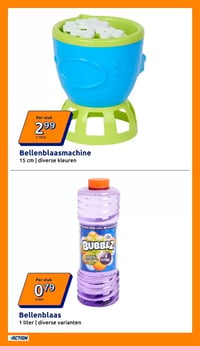 Bellenblaasmachine aanbieding bij Action – geldig van 22.04.2026 t/m 28.04.2026