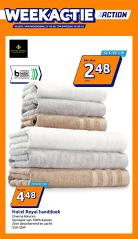 Hotel Royal handdoek aanbieding bij Action – geldig van 25.02.2026 t/m 03.03.2026