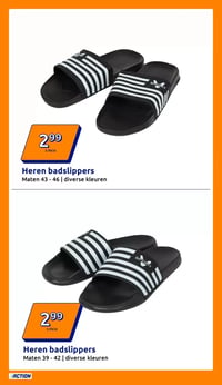 Heren badslippers aanbieding bij Action – geldig van 25.02.2026 t/m 03.03.2026