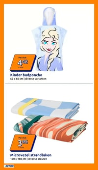 Microvezel strandlaken aanbieding bij Action – geldig van 25.03.2026 t/m 31.03.2026
