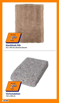 Handdoek Rib aanbieding bij Action – geldig van 25.03.2026 t/m 31.03.2026