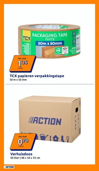 Verhuisdoos aanbieding bij Action – geldig van 25.03.2026 t/m 31.03.2026