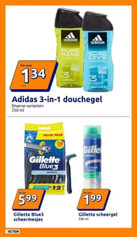 Gillette Blue3 scheermesjes aanbieding bij Action – geldig van 25.03.2026 t/m 31.03.2026