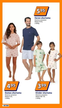 Dames shortama aanbieding bij Action – geldig van 25.03.2026 t/m 31.03.2026