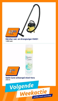 Kärcher nat- en droogzuiger KWD1 aanbieding bij Action – geldig van 28.01.2026 t/m 03.02.2026