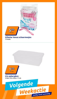 Gillette Venus scheermesjes aanbieding bij Action – geldig van 28.01.2026 t/m 03.02.2026