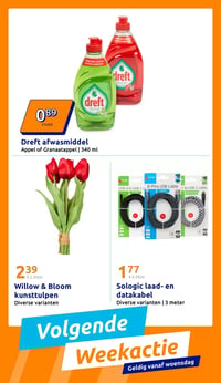 Willow & Bloom kunsttulpen aanbieding bij Action – geldig van 28.01.2026 t/m 03.02.2026
