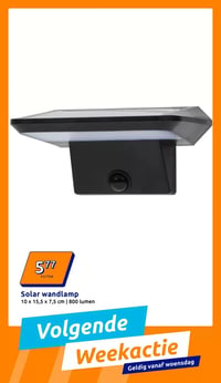 Solar wandlamp aanbieding bij Action – geldig van 28.01.2026 t/m 03.02.2026