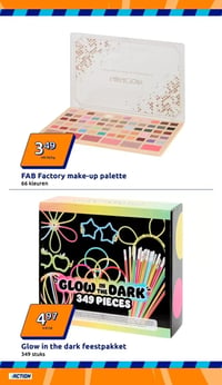 FAB Factory make-up palette aanbieding bij Action – geldig van 31.12.2025 t/m 06.01.2026