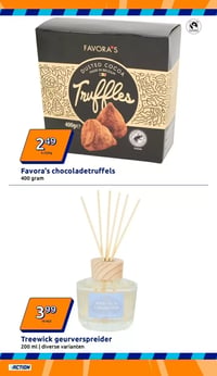 Favora's chocoladetruffels aanbieding bij Action – geldig van 31.12.2025 t/m 06.01.2026