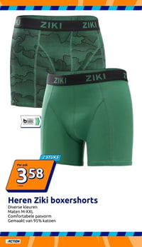 Heren Ziki boxershorts aanbieding bij Action – geldig van 31.12.2025 t/m 06.01.2026