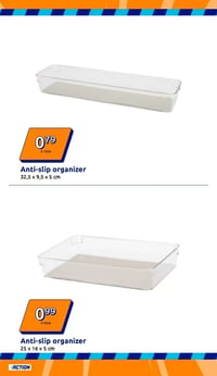 Anti-slip organizer aanbieding bij Action – geldig van 31.12.2025 t/m 06.01.2026
