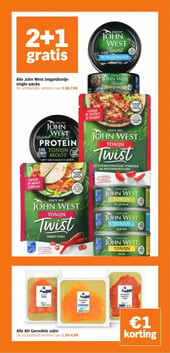 Alle John West (vegan)tonijn single-packs aanbieding bij Albert-heijn – geldig van 01.06.2026 t/m 07.06.2026