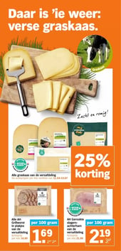 Alle graskaas van de versafdeling aanbieding bij Albert-heijn – geldig van 01.06.2026 t/m 07.06.2026